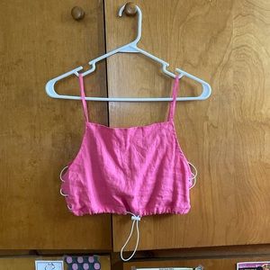 cute Cord cropped tank